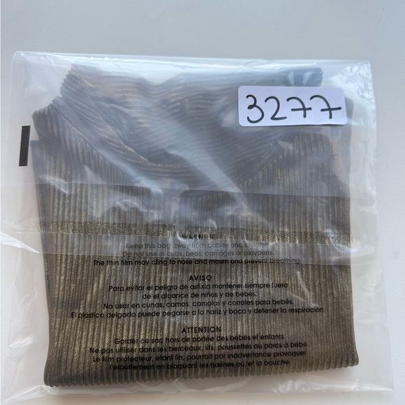 Simply Style Womens Reversible Gold Black Metallic Mock Neck Dickey One Size - Picture 7 of 7